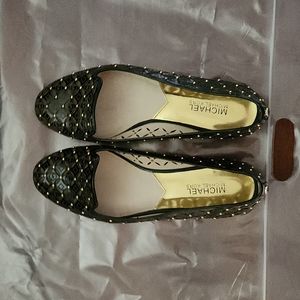 Micheal Kors lattice black flats size 8